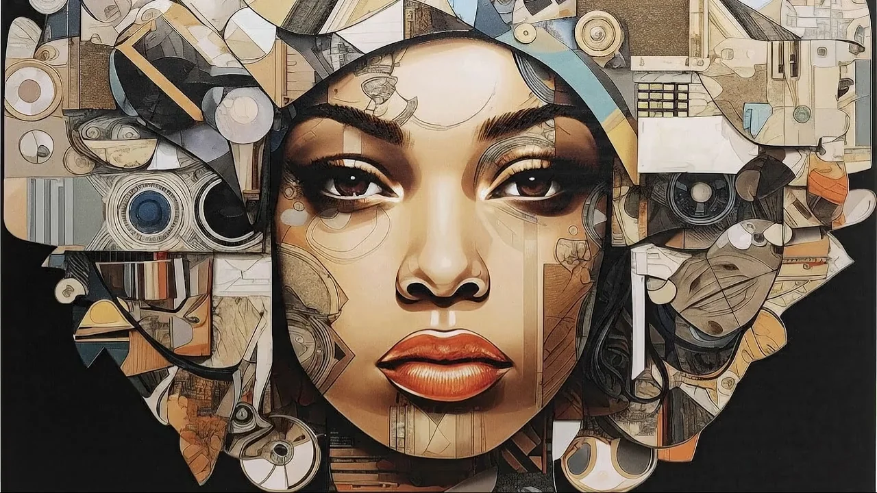 Видео нейросетью для товара картина 3D Art Geo Woman 80x80 см