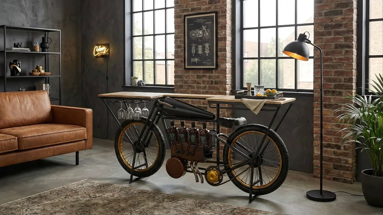 ИИ видео для товара консоль Motorbike Black