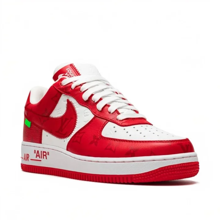 Товарное ИИ видео: кроссовки Nike x Louis Vuitton Air Force 1 Low